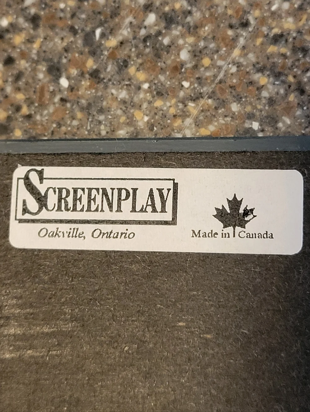 Vintage Screenplay Canada Glass Beveled Mirror Friendship Poem Desktop Plaque